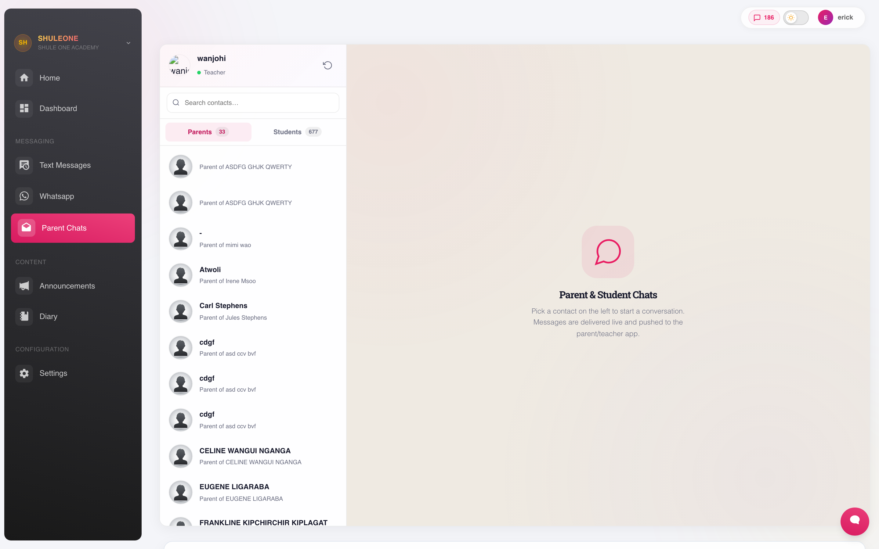 Direct-message conversations